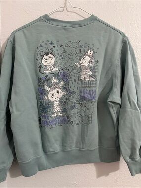 Uniqlo Light Green 'We Are The Monsters' Crewneck Sweatshirt
